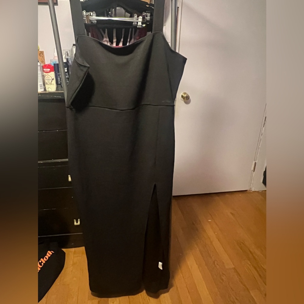 Shein Black ankle length dress